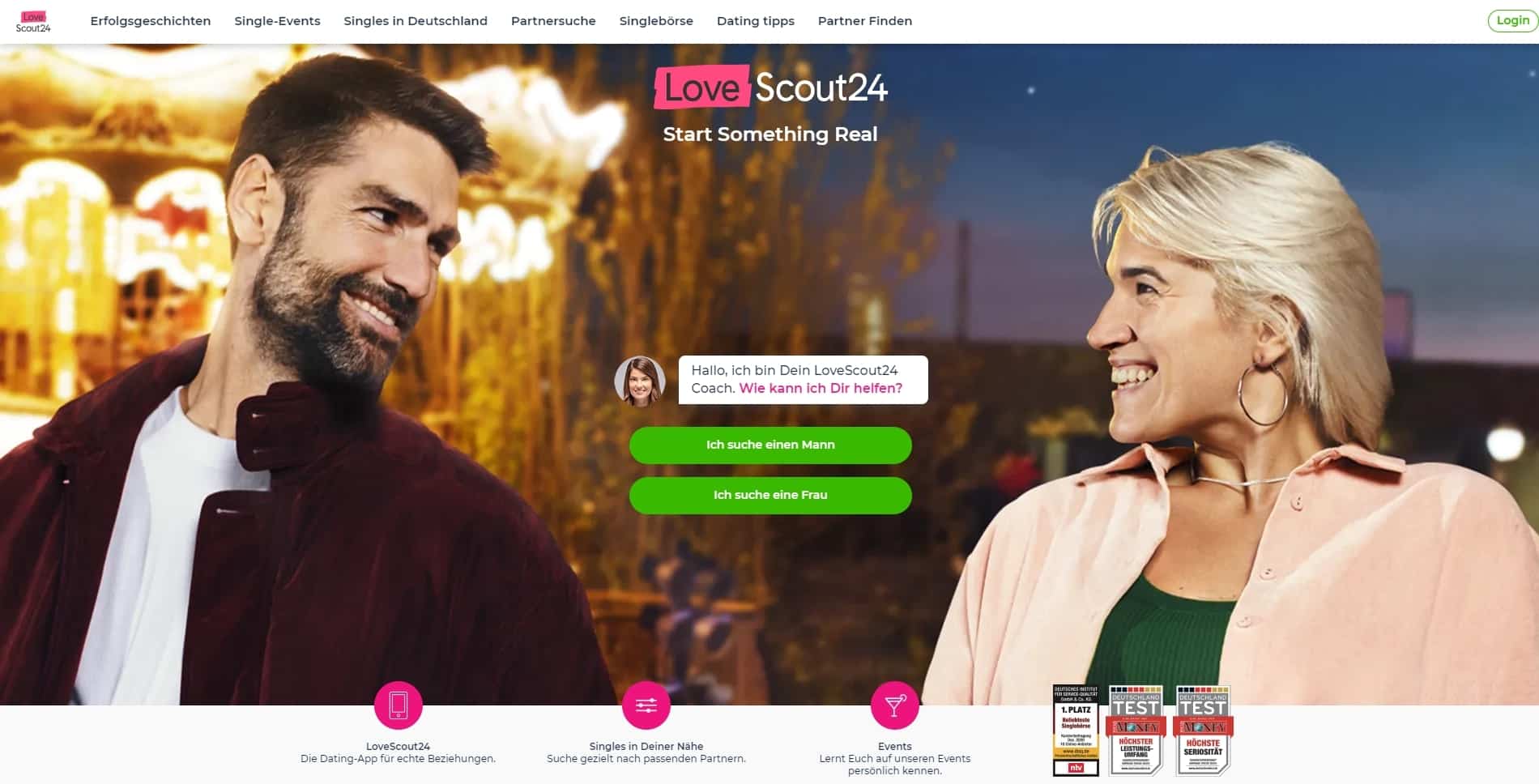LoveScout24.de Website Screenshot